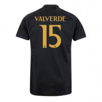 Real Madrid Federico Valverde #15 Tretí futbalový dres 2023-24 Krátky Rukáv